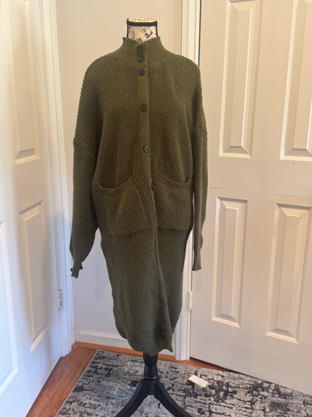Oversized Button Front Long Sleeve
Turtleneck Cardigan - Picture 11 of 11